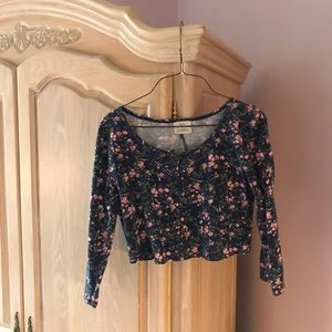 UO floral crop top